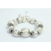 Handmade 925 Sterling silver bead charms charms bracelet 8.5 inch